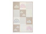 Esprit , Beige , Textil , Regenbogen , rechteckig , 70x140 cm , Textiles Vertrauen - Oeko-Tex®, Oeko-Tex® Standard 100 , für Fußbodenheizung geeignet, beidseitig verwendbar, für Hausstauballergiker geeignet, pflegeleicht, strapazierfähig, leicht zusammenrollbar , Teppiche & Böden, Teppiche, Kinderteppiche