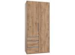 Mid.you , Plankeneiche , Holzwerkstoff , 1 Fächer , 3 Schublade(n) Schubladen , 100x216x58 cm , BQ - Bündnis für Qualität, Made in Germany, DIN EN ISO 9001 , Typenauswahl, umfangreiches Zubehör erhältlich, in verschiedenen Größen erhältlich, in verschiedenen Holzdekoren erhältlich ,