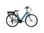 KS Cycling , Blau , Metall , 21x116x188 cm , Antirutschpedale, Rücklicht, Seitenständer, Frontscheinwerfer, höhenverstellbarer Komfortsitz , Freizeit, Fahrräder & Zubehör, E-Bikes