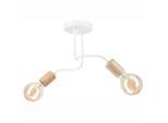 Möbelix , Weiß , Holz, Metall , Eiche , 26 cm , Made in Europe, Europäischer Sicherheitsstandard , Beleuchtung, Innenleuchten, Deckenleuchten