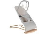 Jimmylee Schaukelwippe , Hellgrau , Textil , 67x39x40 cm , SGS-geprüft , Bezug abnehmbar, Bezug waschbar, zusammenklappbar , Baby- und Kindermöbel, Babyzimmer, Babywippen & Babyschaukeln