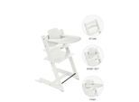 Stokke Hochstuhl-Set , Weiss , Holz , Buche , 46x79x49 cm , Fussstütze verstellbar, Sitzfläche verstellbar, höhenverstellbar, Tablett, Snacktablett , Baby- und Kindermöbel, Babyzimmer, Hochstühle