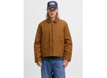 Outdoorjacke JACK & JONES "JJEDOVER WORKER JACKET NOOS", Herren, Gr. XL, monks robe, Web, Obermaterial: 100% Baumwolle, unifarben, regular fit normal, Jacken Outdoorjacke