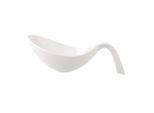 Schale VILLEROY & BOCH "Schüssel mit Griff Flow 1,8 l weiß", weiß, Schüsseln, Schale