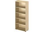 Schäfer Shop Genius Regal TETRIS WOOD, 5 OH, Höhe inkl. Gleiter, B 800 mm, Ahorn-Dekor
