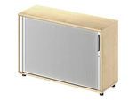 Schäfer Shop Genius Querrollladenschrank TETRIS WOOD, 2 OH, B 1200 mm, Höhe inkl. Gleiter, Ahorn-Dekor