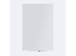 Rocada Whiteboard SKIN COLOUR, rahmenlos, modular, Hoch-/Querformat, magnethaftend, Ablageschale, B 1000 x H 1500 mm, lackierter Stahl, signalweiss RAL 9003