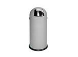 VAR Abfallsammler, 52 L, Stahl-Inneneimer, Metallgriff, silber