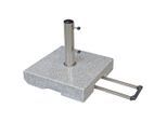 Doppler , Hellgrau , Metall , 50x11x50 cm , wetterbeständig, rostfrei, Rollen , Gartenmöbel, Sonnenschutz, Sonnenschirme, Sonnenschirmständer