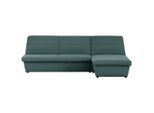 Looks by W.Joop , Grün , Textil , Uni , Ottomane rechts, L-Form , 274x168 cm , Made in EU, FSC MIX , Stoffauswahl, Rücken echt , Wohnzimmer, Sofas & Couches, Wohnlandschaften, Ecksofas