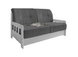 Livetastic , Grau , Textil , Kiefer,Kiefer , massiv,massiv , 154x88x90 cm , Made in EU , einzeln ausziehbar, Armteil links, Armteil rechts ,