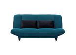 Mid.you , Petrol , Textil , Füllung: Schaumstoffflocken , 200x88x90 cm , Made in EU , Schlafen auf Sitzhöhe, Rücken echt , Wohnzimmer, Sofas & Couches, Schlafsofas, Schlafsofas