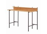 Livetastic , Naturfarben, Schwarz , Metall, Holzwerkstoff , rechteckig , 46x85.5x120 cm , Büromöbel, Schreibtische, Schreibtische