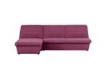 Looks by W.Joop , Weinrot , Textil , Uni , Ottomane links, L-Form , 274x168 cm , Made in EU, FSC MIX , Stoffauswahl, Rücken echt , Wohnzimmer, Sofas & Couches, Wohnlandschaften, Ecksofas