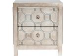 Kare-Design , Silberfarben , Holzwerkstoff , 2 Schublade(n) Schubladen , 59x65x38 cm ,