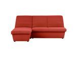 Looks by W.Joop , Orange , Textil , Uni , Ottomane links, L-Form , 214x168 cm , Made in EU, FSC MIX , Stoffauswahl, Rücken echt ,