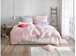 Bettwäsche FLEURESSE "Provence in Gr. 135x200, 155x220 oder 200x200 cm", pink, B/L: 240cm x 220cm, 1 Stk., 2 Stk., Halbleinen, B/L: 80cm x 80cm & 80cm x 80cm, 3 Stk., Halbleinen, Obermaterial: 50% Baumwolle, 50% Leinen, Bettwäsche, Bettwäsche, Halbleinen, 50% Baumwolle, 50% Leinen, Gr. 135x200, 155x220, 200x200cm