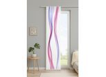 Schiebegardine HOME WOHNIDEEN "LAINE", pink, B:60cm H:245cm, Polyester, Polyester, Gardinen, Schiebegardine, digital bedruckt
