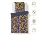 Wendebettwäsche FLEURESSE "Valencia", blau, B/L: 240cm x 220cm, 1 Stk., 2 Stk., Flanell, B/L: 80cm x 80cm & 80cm x 80cm, 3 Stk., Flanell, Obermaterial: 100% Baumwolle, Bettwäsche, Wendebettwäsche, kuschelweicher Flanell mit Samt-Finish