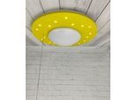 NIERMANN Deckenleuchte "Saturn, Kinderlampe, Kinderzimmer", gelb, 1, Ø 54cm H: 11cm, 1 Stk., Leuchten, E27 Fassung für einfachen Leuchtmittelwechsel, Deckenleuchte