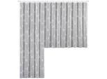 Gardine WECKBRODT "Melia" Gr. 3, weiß, B:500cm H:95cm, Jacquard, Polyester, Gardinen, Gardine, Jacquard, strukturiert, Allover,Motiv,halbtransparent,Beschwerungsband