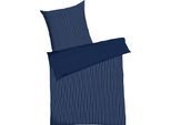 Bettwäsche KAEPPEL "Eternity", blau (marine), B/L: 200cm x 200cm, 1 Stk., 2 Stk., Mako-Satin, B/L: 80cm x 80cm & 80cm x 80cm, 3 Stk., Mako-Satin, Obermaterial: 100% Baumwolle, Bettwäsche, Bettwäsche