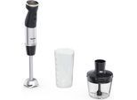 TEFAL Stabmixer "HB6728", schwarz (silber, schwarz), B:7cm H:40cm T:7cm, Mixer, Quickchef+ Stabmixer, Powelix Klingen-Technologie für schnelles Mixen, Stabmixer