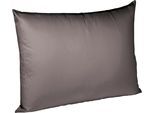 Kissenbezug FLEURESSE "Colours Mako Satin, 100% Baumwolle, mit Reißverschluss", braun (espresso), B:40cm L:60cm, Mako-Satin, Mako-Satin, Kissenbezüge, Kissenbezug, Mako Satin, glänzend, glatt, Premium Qualität
