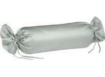 Nackenrollenbezug FLEURESSE "Colours", silber (silberfarben), B:15cm L:40cm, Mako-Satin, Obermaterial: 100% Baumwolle, Kissenbezüge, Nackenrollenbezug, Mako Satin, glänzend, glatt, Premium Qualität