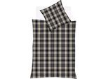 Bettwäsche FLEURESSE "Lech 4264", grau (garnit), B/L: 200cm x 220cm, 1 Stk., 1 Stk., Flanell, B/L: 80cm x 80cm & 80cm x 80cm, 3 Stk., Flanell, Obermaterial: 100% Baumwolle, Bettwäsche, Bettwäsche, Edelflanell, Baumwolle, in Gr. 135x200, 155x220, 200x200cm