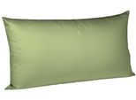 Kissenbezug FLEURESSE "Colours Mako Satin, 100% Baumwolle, mit Reißverschluss", grün (jade), B:40cm L:80cm, Mako-Satin, Mako-Satin, Kissenbezüge, Kissenbezug, Mako Satin, glänzend, glatt, Premium Qualität