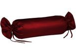 Nackenrollenbezug FLEURESSE "Colours", lila (pflaume), B:15cm L:40cm, Mako-Satin, Obermaterial: 100% Baumwolle, Kissenbezüge, Nackenrollenbezug, Mako Satin, glänzend, glatt, Premium Qualität