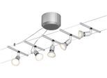 PAULMANN LED Deckenleuchte "Salt", grau (chromfarben), 5, Ø 2,8cm H: 6,5cm, 1 Stk., Leuchten, GU 5,3, LED Deckenleuchte