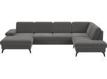 Wohnlandschaft SIT & MORE "Morris Jubi", grau (stone), B:335cm H:82cm T:212cm, 100% Polyester, Sofas, Wohnlandschaft, wahlweise mit Armteilverstellung, Bettfunktion & Bettkasten
