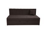 P & B , Schwarz , Textil , H2 , 90x200 cm , Bettkasten, gepolstertes Kopfteil ,