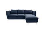 Mid.you , Blau , Textil , Füllung: Silikon , seitenverkehrt montierbar, L-Form , 262x178 cm , Made in EU , Stoffauswahl ,