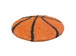 Ayyildiz , Orange , Textil , Basketball , rund , Oeko-Tex® Standard 100 , pflegeleicht , Teppiche & Böden, Teppiche, Kinderteppiche