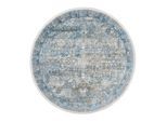 Dieter Knoll , Blau, Grau , Textil , rund , in verschiedenen Größen erhältlich , Teppiche & Böden, Teppiche, Webteppiche