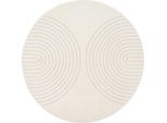 Möbelix , Creme , Textil , Uni , rund , ISO 9001, Bsci, Oeko-Tex® Standard 100 , für Fußbodenheizung geeignet, in verschiedenen Größen erhältlich, pflegeleicht, leicht zusammenrollbar , Teppiche & Böden, Teppiche, Webteppiche