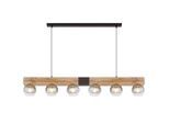 Globo , Naturfarben, Schwarz , Metall, Glas, Holzwerkstoff , Holzoptik , 15x120x140 cm , CE ,