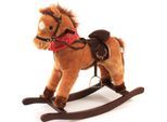 Schaukelpferd CHIC2000 "Cowboy", braun, Schaukeltiere, BabyB:73cm H:71cm T:73cm, Plüsch, Polyester, Schaukelpferd, B:73cm H:71cm T:73cm