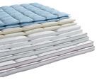 Federbettdecke + Kopfkissen RIBECO "Überraschungspaket, 2-tlg, Decke mit Kissen", weiß, B/L: 200cm x 200cm Anzahl Teile 1, B/L: 40cm x 80cm Anzahl Teile 1, Bezug: Baumwolle Kunstfaser Füllung: Entendaune/-feder, extrawarm, Bettdecken Bezug: 100% Baumwolle. Kopfkissen Bezug: 100% Baumwolle. Bettdecken Füllung: 90% Federn, 10% Daunen. Kopfkissen Füllung: 100% Federn, Bettwaren-Sets, Federbettdecke +