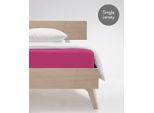 Spannbettlaken FLEURESSE "Jenny C aus feinfädigem Mako-Jersey", lila (cassis), L:200cm, Mako-Jersey, Obermaterial: 100% Baumwolle, Bettlaken, Spannbettlaken, für Matratzen bis 23 cm Höhe