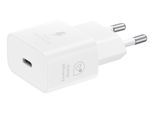 SAMSUNG Schnelllade-Gerät "USB-C Schnelllader T2510 25W mit USB-C zu USB-C Kabel", weiß, B:8,7cm H:2,6cm T:11,8cm, Ladegeräte, Schnelllade-Gerät