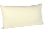 Kissenbezüge FLEURESSE "Colours", beige (creme), B:40cm L:80cm, Interlock-Jersey, Obermaterial: 100% Baumwolle, Kissenbezüge, Kissenbezüge, edler, bügelfreier Interlock-Jersey aus 100% Baumwolle