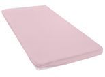 Spannbettlaken OTTO HOME "Topper Basic, in Gr. 90x200, 140x200 oder 180x200 cm", hellrosa, B:160cm L:200cm, Baumwoll-Jersey, Obermaterial: 100% Baumwolle, Bettlaken, Spannbettlaken, Baumwolle, Matratzen bis 8 cm Höhe, Bettlaken, Spannbetttuch, Laken