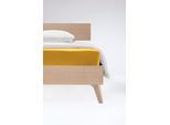 Spannbettlaken FLEURESSE "Flauschjersey", gelb (gelb, sonne), B:100cm L:200cm, Jersey, Obermaterial: 100% Baumwolle, Bettlaken, Spannbettlaken, aus Baumwolle, Bettlaken, Spannbetttuch, Premium Qualität