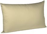 Kissenbezug FLEURESSE "Colours Mako Satin, 100% Baumwolle, mit Reißverschluss", beige, B:40cm L:60cm, Mako-Satin, Mako-Satin, Kissenbezüge, Kissenbezug, Mako Satin, glänzend, glatt, Premium Qualität