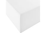 Spannbettlaken FLEURESSE "Comfort XL", weiß, 1 Stk., Mako-Jersey, 180x200 180x210 180x220 190x200 190x210 190x220 200x200 200x210 200x220 40cm, Mako-Jersey, Obermaterial: 96% Baumwolle, 4% Elasthan (LYCRA), Bettlaken, Spannbettlaken, Mako-Jersey, für Matratzen bis 40 cm Höhe, Bettlaken, Spannbetttuch