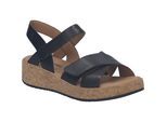 Sandale JOSEF SEIBEL "Evita 03, schwarz", Damen, Gr. 36, schwarz, Obermaterial: 100% Rindsleder Leather cow., Schuhe Sandale